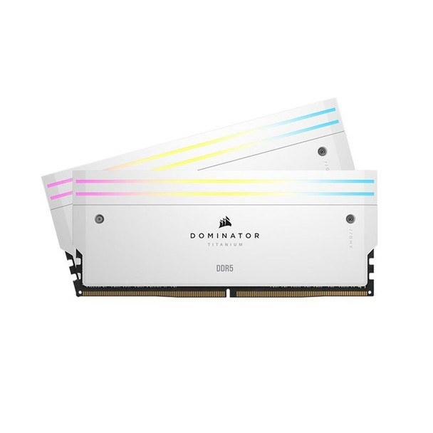 Buy Corsair Dominator Titanium RGB 32GB (2x16GB) DDR5 7200MHz CL34 Desktop Memory - White at the best price from Extremepc Online Store