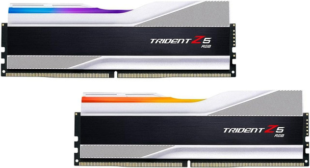 Buy the G.Skill Trident Z5 RGB 48GB (2x 24GB) DDR5 7200MHz CL36 Desktop Memory - Silver ( F5-7200J3646F24GX2-TZ5RS ). Shop online at Extremepc.co.nz