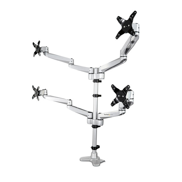 Buy the StarTech Quad Monitor Desk Mount Arm Premium Articulating VESA 4x 27" ( ARMQUADPS ). Shop online at Extremepc.co.nz