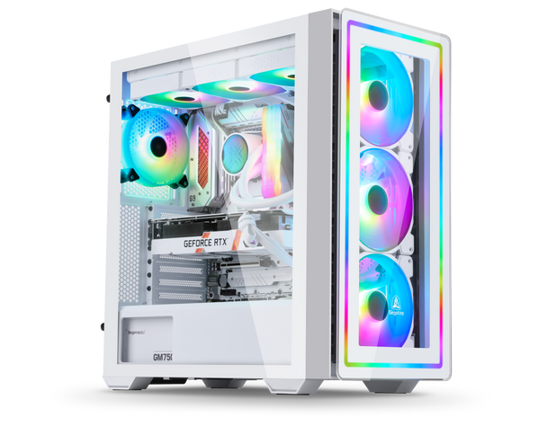 Buy the Segotep GANK 360 RGB E-ATX Tempered Glass Full Tower Case - White ( GANK360-RGB ). Shop online at Extremepc.co.nz