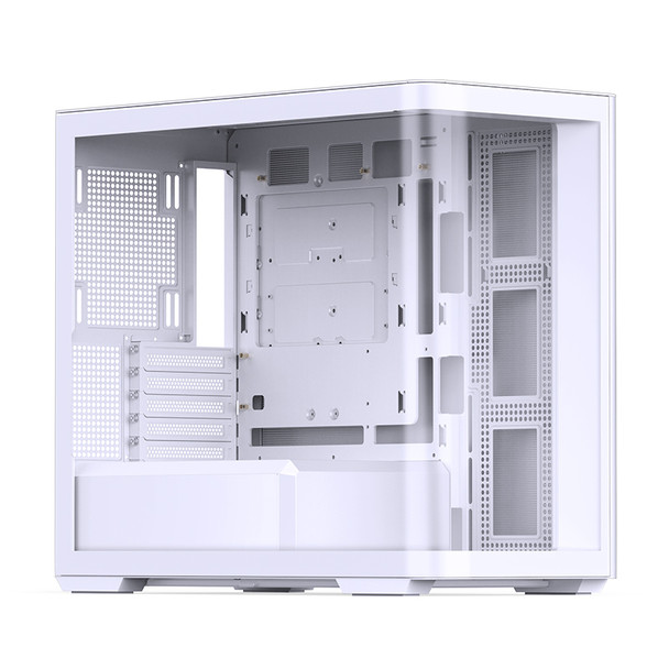Buy the Jonsbo D300 MATX Tempered Glass Micro Tower Case - White ( D300 White ). Shop online at Extremepc.co.nz