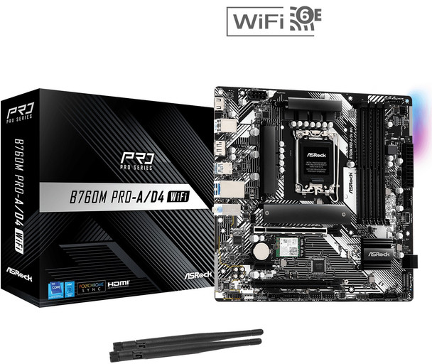 Buy the ASRock B760M PRO-A/D4 WIFI mATX Intel Motherboard ( B760M PRO-A/D4 WIFI ). Shop online at Extremepc.co.nz