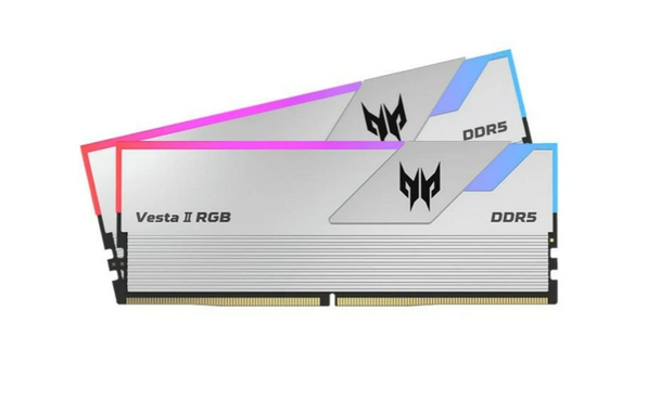 Buy the Predator Vesta II DDR5 6000MHz Desktop Memory 32GB (2 x 16GB) CL32 RGB Silver - Intel XPM 3.0 Compliant AMD Expo Memory ( BL.9BWWR.379 ). Shop online at Extremepc.co.nz