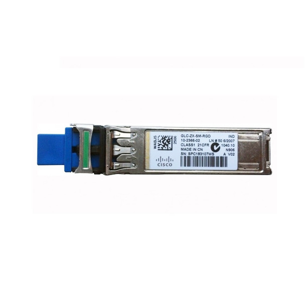 Buy the Cisco GLC-ZX-SM-RGD= Single-mode 1Gb/s 1000Base-ZX Fiber 70km 1550nm Duplex LC Connector SFP Transceiver Module ( GLC-ZX-SM-RGD= ). Shop online at Extremepc.co.nz
