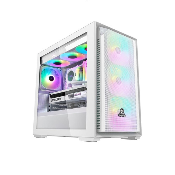 Buy the Segotep Gank 360S-APE MATX Tempered Glass Micro Tower Case White ( GANK360S-APE White ). Shop online at Extremepc.co.nz
