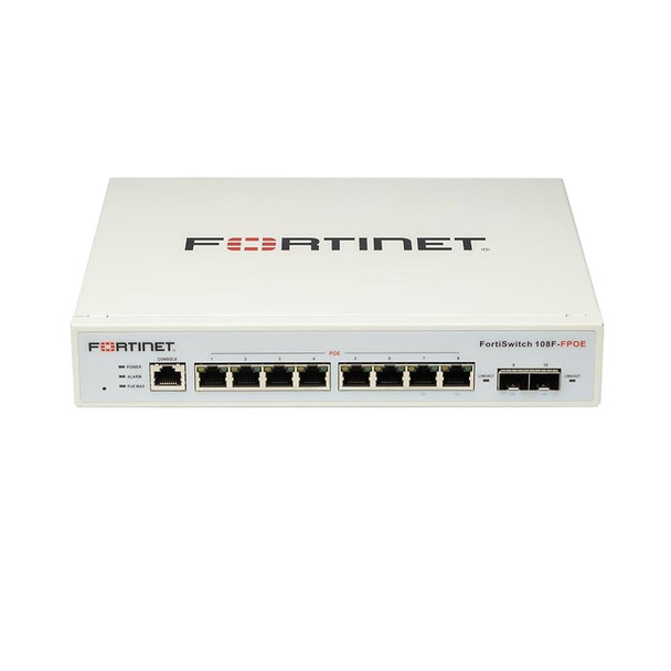 Buy the Fortinet FortiSwitch 108F-FPOE 8-Port Gigabit Ethernet PoE+ L2 Management Switch ( FS-108F-FPOE ). Shop online at Extremepc.co.nz