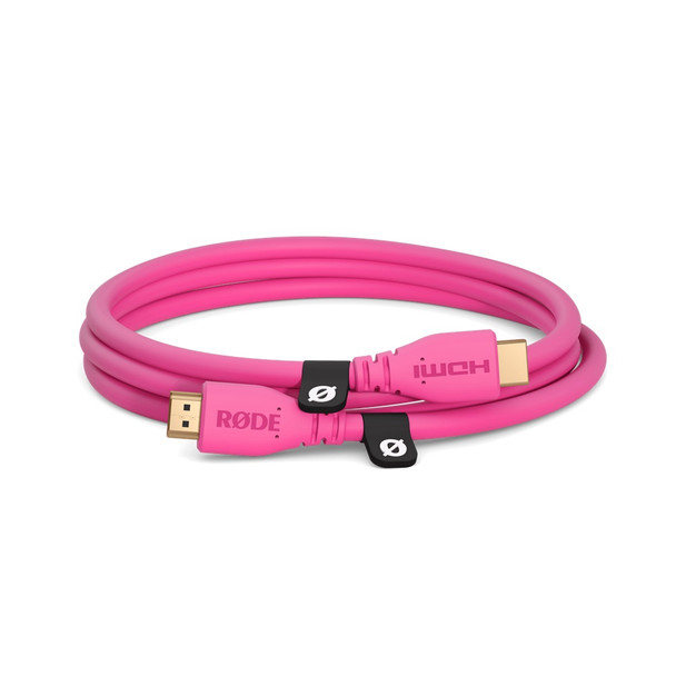Buy the Rode Premium High Speed HDMI Cable with Ethernet 1.5M Pink ( RODHDMICABLE15MP ). Shop online at Extremepc.co.nz