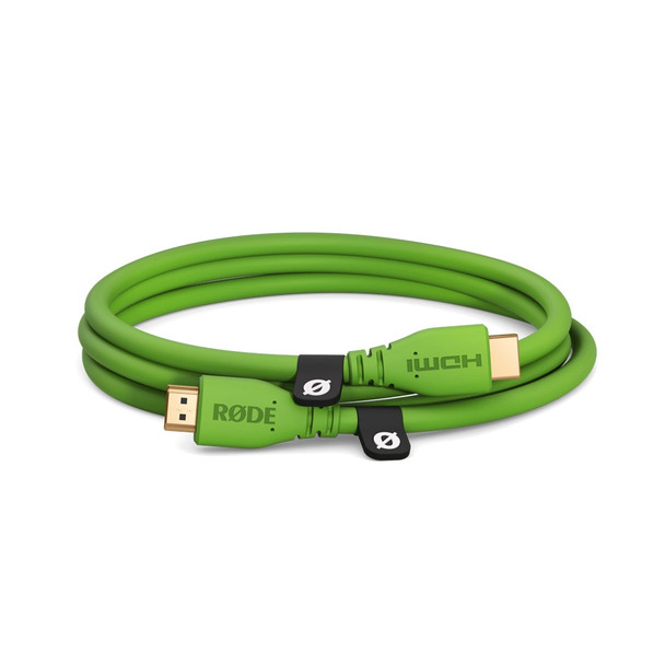 Buy the Rode Premium High Speed HDMI Cable with Ethernet 1.5M Green ( RODHDMICABLE15MG ). Shop online at Extremepc.co.nz