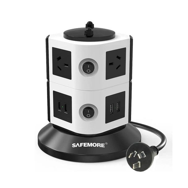 Buy the SAFEMORE VPS Origin 2 Level Power Board Station 6 Outlet + 2 x ‎USB-A & 2 x ‎USB-C White ( SM-GL2C2U002-WH ). Shop online at Extremepc.co.nz