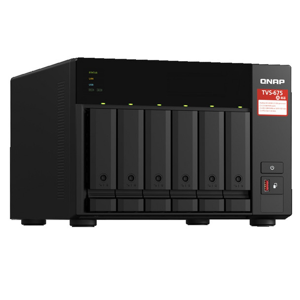 QNAP TVS-675-8G Business 6-Bay Desktop NAS 8-Core Upto 2.5GHz 8GB DDR4