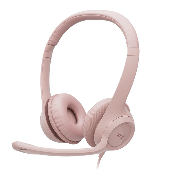 Buy the Logitech H390 USB Digital Headset - Rose ( 981-001283 ). Shop online at Extremepc.co.nz