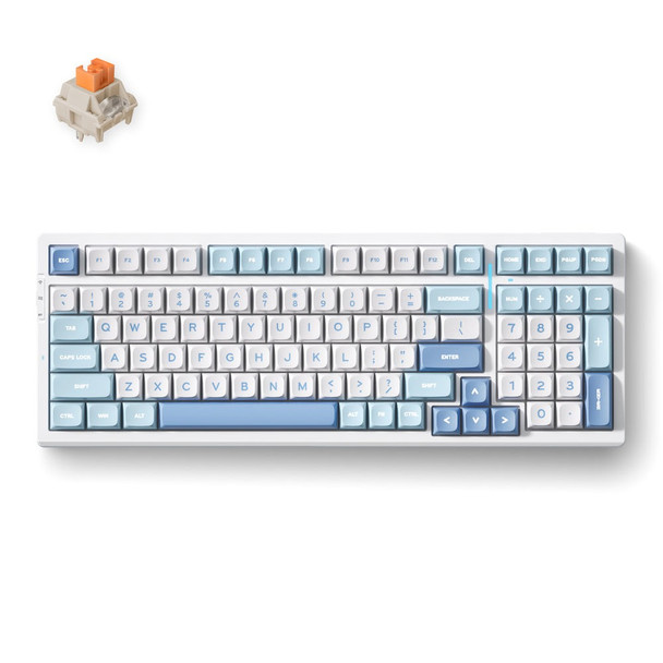 Buy the MCHOSE G98 Pro Tri-mode RGB Hot-Swappable Wireless Gaming Keyboard - Blue, Flame Orange Switch, 98 keys ( MC-G98S-2 ). Shop online at Extremepc.co.nz