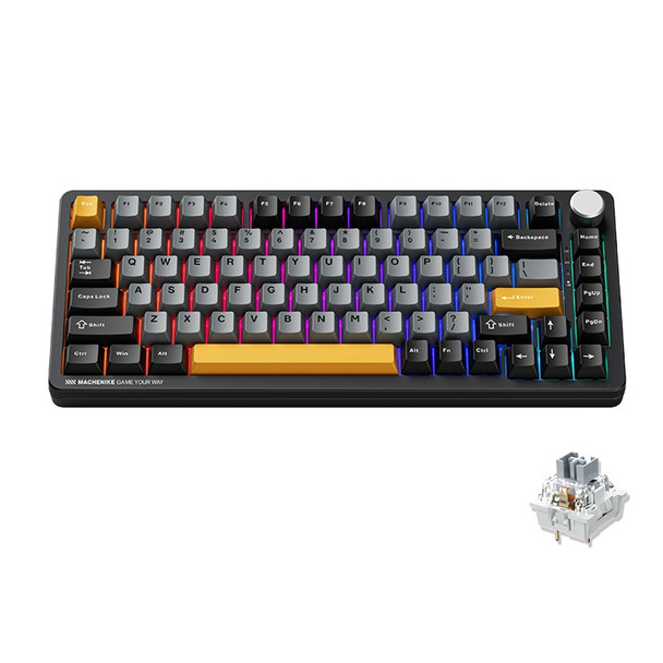 Buy the Machenike K600-B82W RGB Hot-Swappable Wireless Mechanical Keyboard - Sliver Switch, Black, 94 keys ( K600-B82W RGB BK SL ). Shop online at Extremepc.co.nz