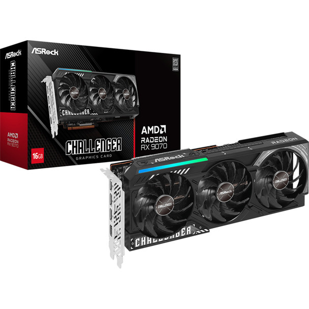 Buy the ASRock AMD Radeon RX 9070 Challenger 16GB GDDR6 Graphics Card ( RX9070 CL 16G ). Shop online at Extremepc.co.nz
