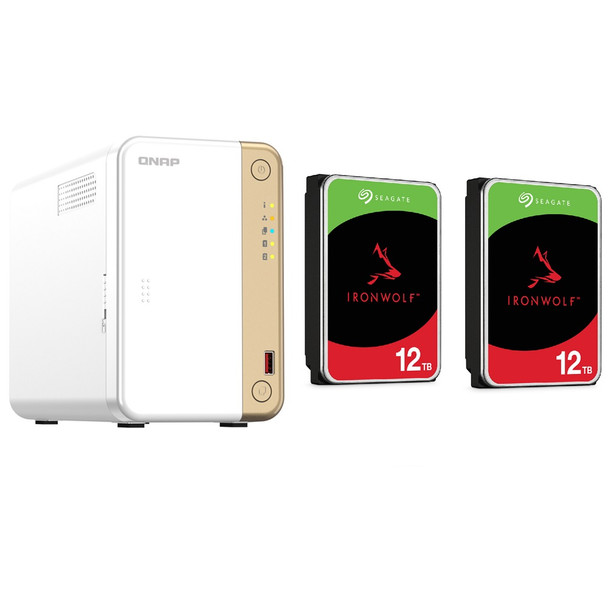 Buy the QNAP TS-262 2- Bay NAS with 2x 12TB NAS HDD Bundle ( BDLQNP26209 ). Shop online at Extremepc.co.nz