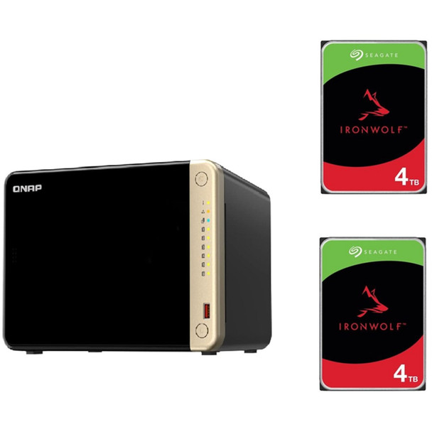Buy the QNAP TS-664 6 Bay 8GB Desktop NAS With 2x 4TB NAS HDD Bundle ( BDLQNP66400 ). Shop online at Extremepc.co.nz