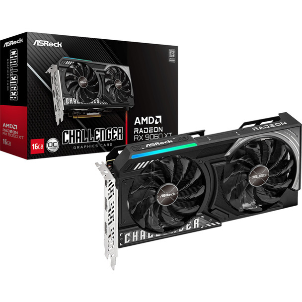 Buy the ASRock Radeon RX 9060 XT 16GB Challenger OC GDDR6 Graphics Card ( RX9060XT CL 16GO ). Shop online at Extremepc.co.nz