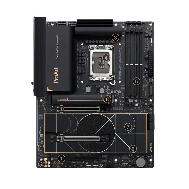 Buy the ASUS PROART Z890-CREATOR WIFI Intel LGA 1851 ATX Motherboard ( 90MB1JD0-M0UAY0 ). Shop online at Extremepc.co.nz