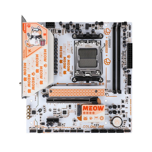 Buy the Colorful B850M-A MEOW WIFI ORANGE AM5 mATX Motherboard ( B850M-A MEOW WIFI ). Shop online at Extremepc.co.nz