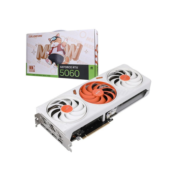 Buy the Colorful COLORFIRE GeForce RTX 5060 MEOW-ORG 8GB-V Graphics Card ( COLORFIRE GeForce RTX 5060 MEOW-ORG 8GB-V ). Shop online at Extremepc.co.nz