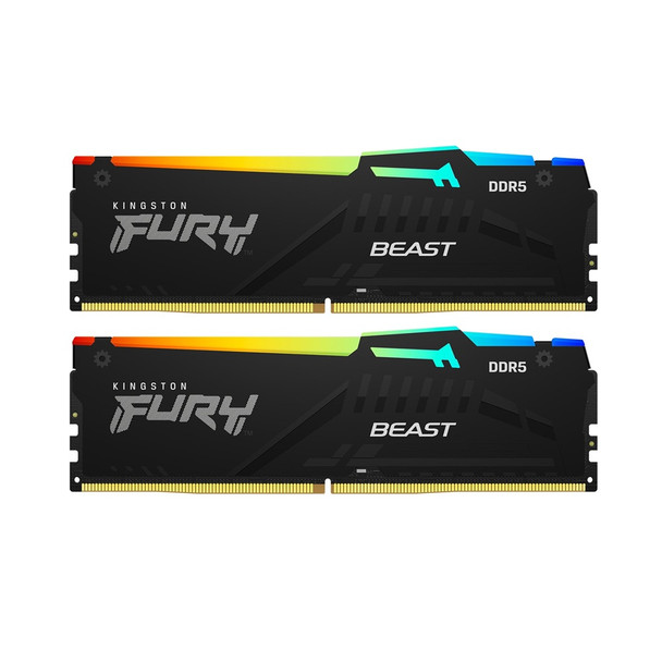 Buy the Kingston Fury RGB Beast 64GB (2x 32GB) 6000MT/s - CL36 DDR5 RGB Desktop Memory AMD EXPO ( KF560C36BBEAK2-64 ). Shop online at Extremepc.co.nz