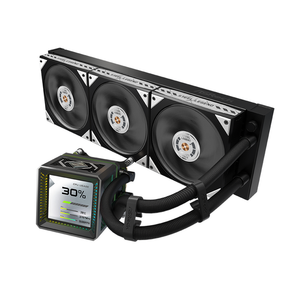 Buy the ASROCK Steel Legend Dark 360 AIO Liquid CPU Cooler Black 90-ASLA36-BAAGAS ( 90-ASLA36-BAAGAS ). Shop online at Extremepc.co.nz