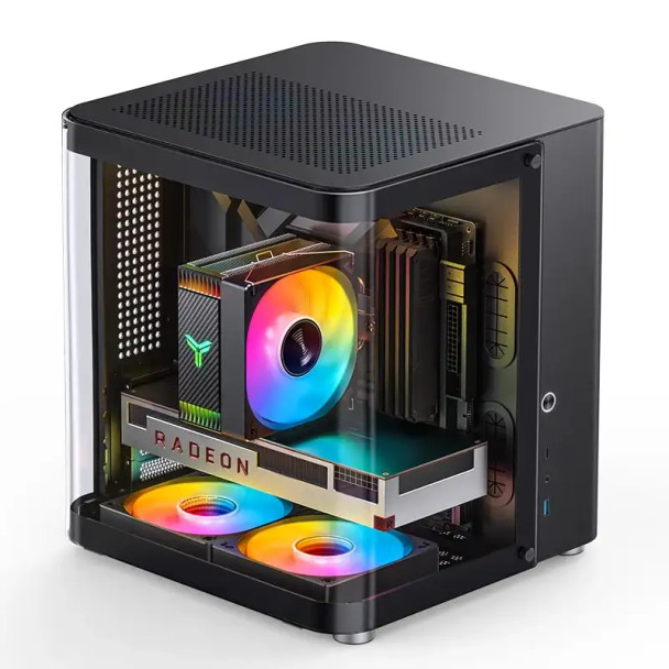 Jonsbo Tiny Gaming PC - Ryzen 5 7500F | 16GB RAM | 1TB SSD | RTX 5060 | Win11 - 4 Color Available