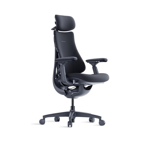 LiberNovo Omni Smart Dynamic Ergonomic Chair with StepSync Footrest and battery included Midnight Black Seat Depth 48cm OC-1