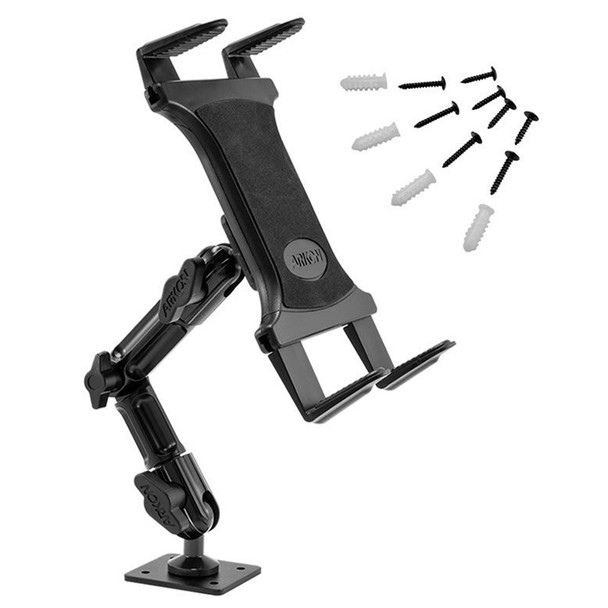 Arkon 8" Heavy-Duty Multi-Angle with 4-Hole Drill Base and Universal Tablet Holder TAB806