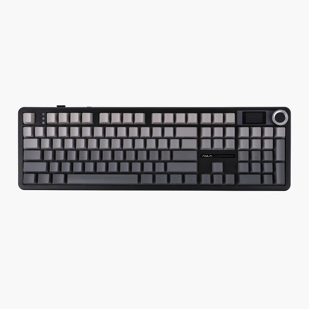 AULA F108 PRO RGB Hot-Swappable Wireless Gaming Keyboard - Grey, Caramel Latte Linear Switches, 104 keys