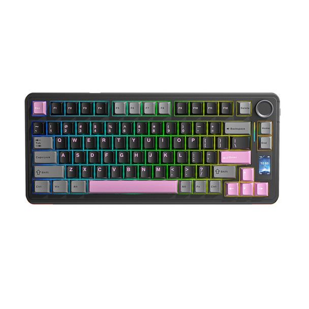Buy the AULA S75 Pro RGB Hot-Swappable Wireless Gaming Keyboard - Black, Star Vector Switch, 84 keys ( S75Pro Black ). Shop online at Extremepc.co.nz