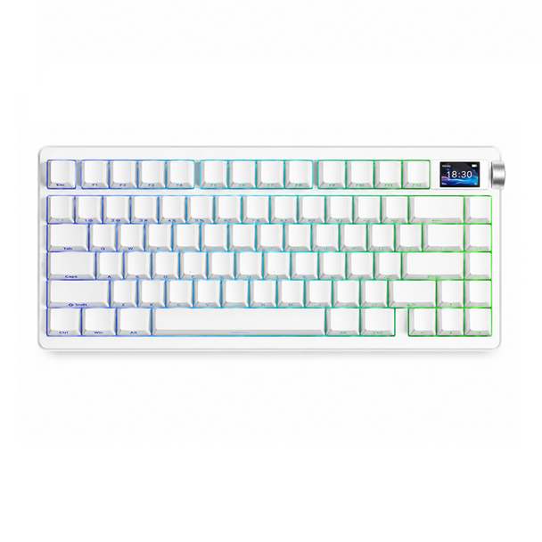 Buy the AULA Nova75 RGB Hot-Swappable Wireless Gaming Keyboard - Snow Moon White, Ice Shadow Switch, 80 keys ( NOVA 75 White ). Shop online at Extremepc.co.nz