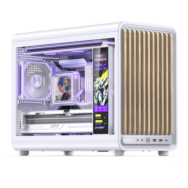 Buy the Jonsbo D33 Wood White M-ATX Tempered Glass Micro Tower Computer Case ( D33 WOOD White ). Shop online at Extremepc.co.nz