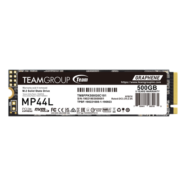 Buy the TeamGroup MP44L 500GB M.2 Gen4X4 5000MB/s Read - 2500MB/s Write SSD TM8FPK500G0C101 ( TM8FPK500G0C101 ). Shop online at Extremepc.co.nz