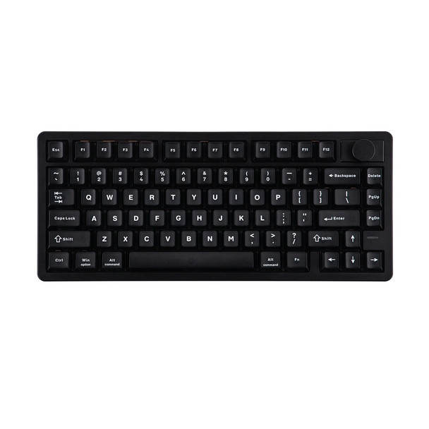 Epomaker HE75 V2 Hot-Swappable RGB Wireless Mechanical Keyboard - Black, Creamy Jade HE Switch, 80 Keys