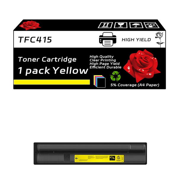 T-FC415 Compatible Toner Cartridge Replacement for Toshiba E-Studio 4515ac 2010 AC Printer Yellow