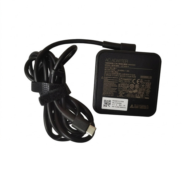 MSI 65W 20V 3.25A Type-C OEM Laptop Power Adapter (power cord is not included)