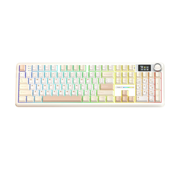 Buy the AULA F108 PRO RGB Hot-Swappable Wireless Gaming Keyboard - Mocha Mousse, Caramel Latte Linear Switches, 104 keys ( F108 PRO Mocha CL ). Shop online at Extremepc.co.nz