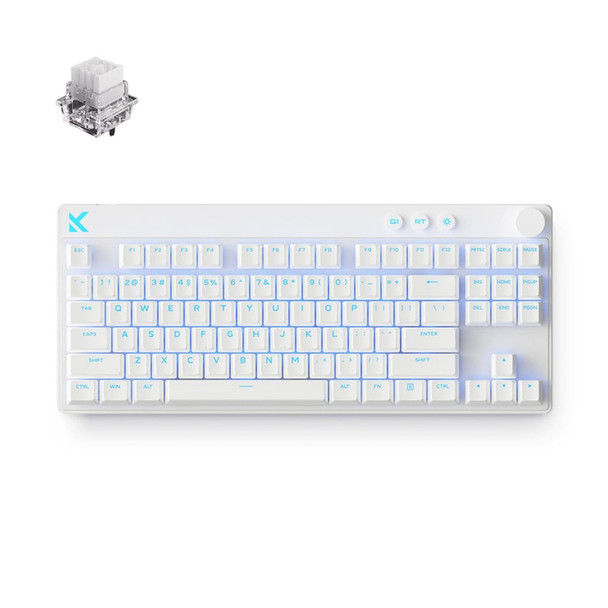 Buy the MCHOSE Mix 87 RGB Hot-Swappable Wired Gaming Keyboard - White, Mount Tai Magnetic Switch, 87 keys ( HW-Mix87-7 ). Shop online at Extremepc.co.nz