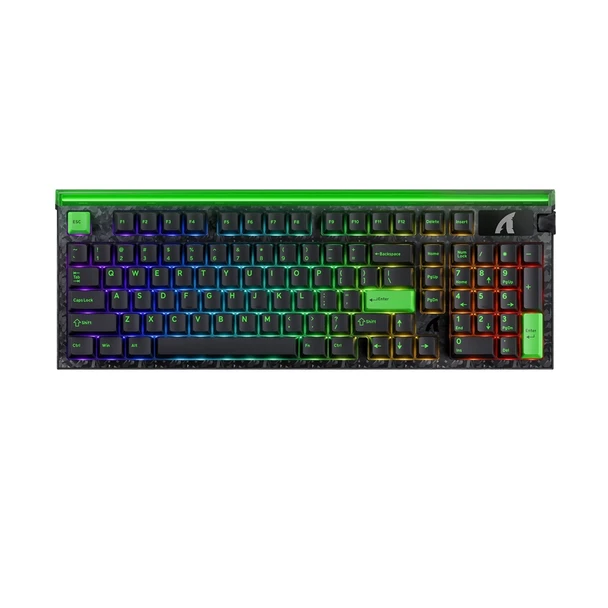 Attack Shark R98 HE Carbon Fiber Rapid Trigger RGB Hot-Swappable Wired Gaming Keyboard - Black, Magnetic Switch, 98 keys