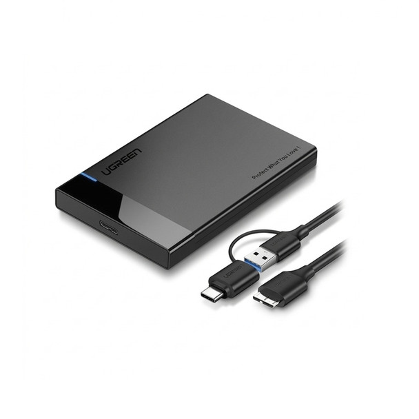 UGREEN 60734 USB 3.0 to 2.5" Hard Drive Enclosure with a Micro USB 3.0 Cable
