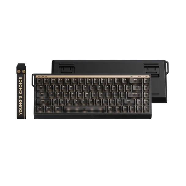 MCHOSE Ace 68 V2 RGB Hot-swappable Wired Mechanical Gaming Keyboard - Translucent Black, Royal Steed Magnetic Switch, 68 keys HW-Ace68V2-30