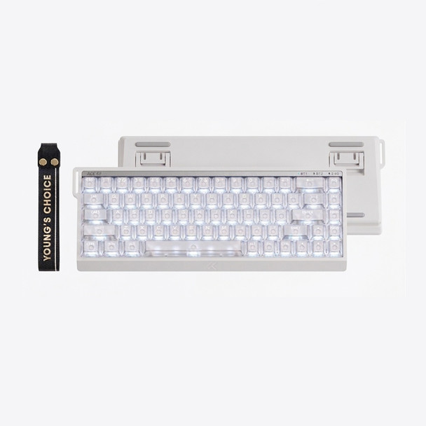 MCHOSE Ace 68 V2 RGB Hot-swappable Wired Mechanical Gaming Keyboard - Translucent White, Star Ring Magnetic Switch, 68 keys HW-Ace68V2-31