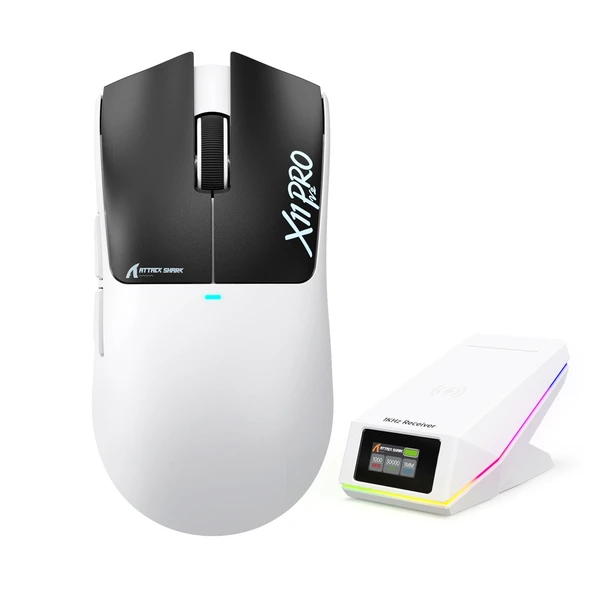 Buy the Attack Shark X11 PRO V2 Wireless Gaming Mouse with TFT Display Charging Dock White & Black ( X11 PRO V2 White & Black ). Shop online at Extremepc.co.nz
