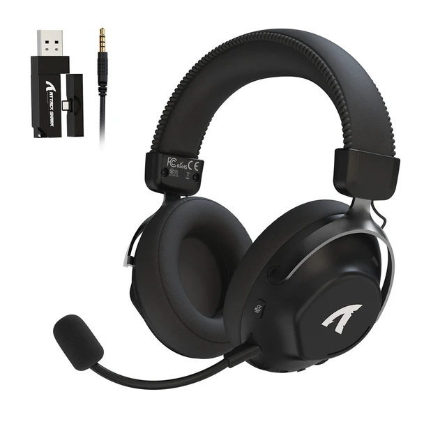 Attack Shark L50 PRO Tri-Mode Wireless Gaming Headset Black