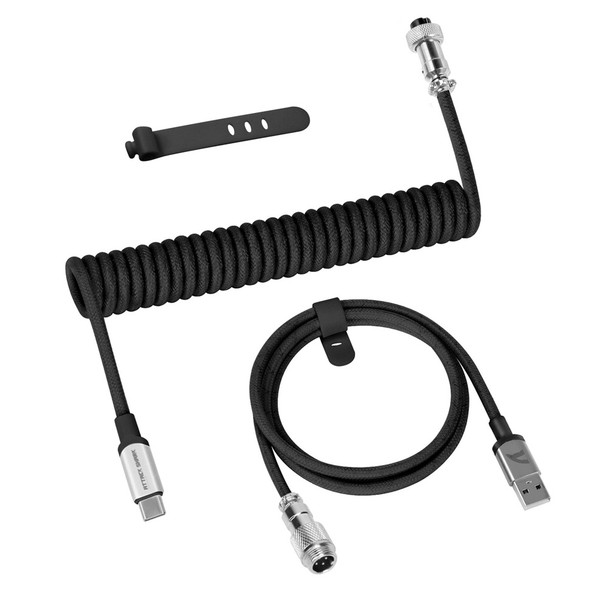 Buy the Attack Shark C01PRO Coiled USB-C Cable 1.7M-2.2M Black ( C01PRO Black ). Shop online at Extremepc.co.nz