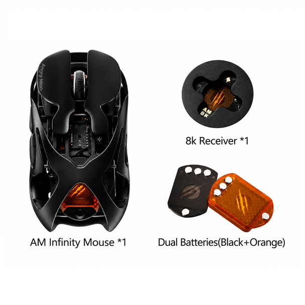 Angry Miao Infinity Wireless Lightweight Gaming Mouse Basalt Black