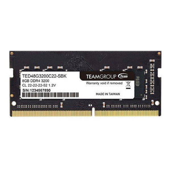 Buy the Team Elite 8GB DDR4 3200MHz SODIMM Laptop Memory - 260 Pin ( TED48G3200C22-S01 ). Shop online at Extremepc.co.nz