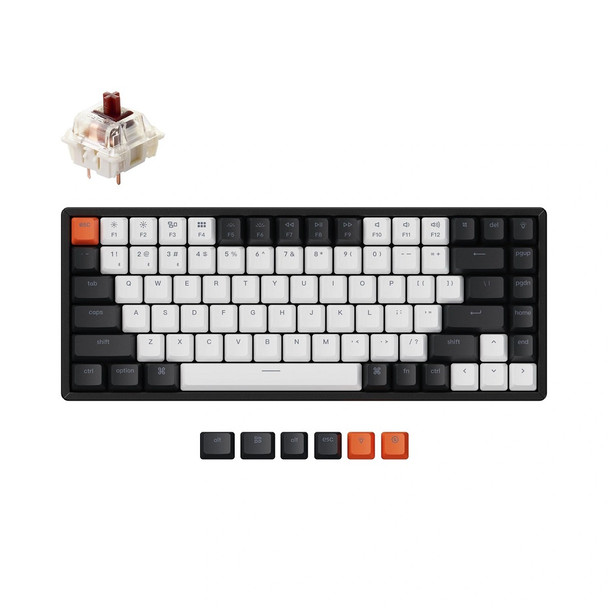 Buy the Keychron K2 Wireless Aluminum Frame Hot-Swappable Mechanical Keyboard - Gateron Brown, 84 Key, RGB ( K2-C3H ). Shop online at Extremepc.co.nz