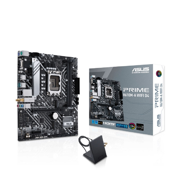Buy the ASUS PRIME H610M-A WIFI D4 LGA 1700 Micro-ATX Motherboard ( 90MB1C80-M0UAY1 ). Shop online at Extremepc.co.nz